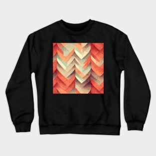 orange paper pattern art 19 regular grid Crewneck Sweatshirt